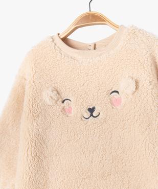 Robe sweat en maille  bébé fille vue2 - GEMO(BEBE DEBT) - GEMO