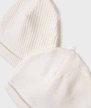 Bonnet naissance en jersey à revers (lot de 2)  vue10 - GEMO(BB COUCHE) - GEMO