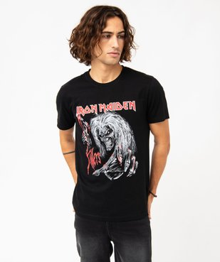 Tee-shirt manches courtes imprimé homme - Iron Maiden vue1 - IRON MAIDEN - GEMO