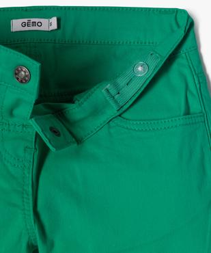 Short en coton stretch avec revers fille vue2 - GEMO (JUNIOR) - GEMO