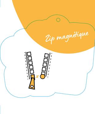 Sweat à capuche fermeture zippée aimantée bébé fille vue3 - GEMO 4G BEBE - GEMO