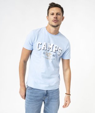 Tee-shirt à manches courtes avec inscription homme - Camps United vue2 - CAMPS G4G - GEMO