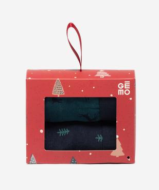 Boxer de Noël en coton stretch imprimé homme vue5 - GEMO 4G HOMME - GEMO
