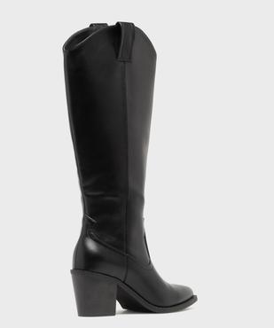 Bottes à talon et bout pointu inspiration santiags femme vue4 - FOLLOW ME - GEMO