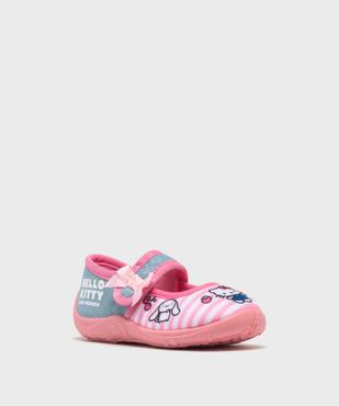 Chaussons forme ballerine fermeture scratch fille - Hello Kitty vue2 - HELLO KITTY - GEMO
