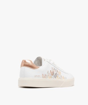 Baskets basses à lacets et détails brillants femme  - Skechers vue4 - SKECHERS - GEMO