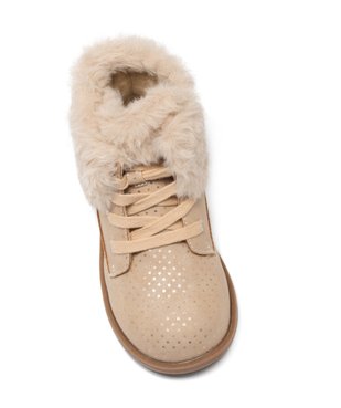 Boots fille unies à col retourné en peluche avec motif étoilé vue5 - GEMO (ENFANT) - GEMO