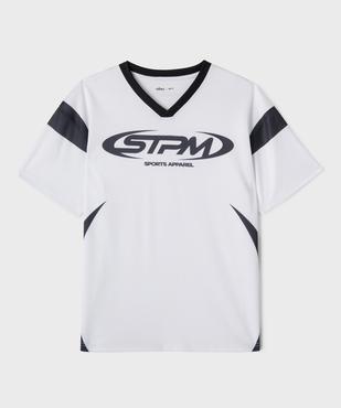 Tee-shirt de sport à manches courtes bicolore garçon vue2 - GEMO (JUNIOR) - GEMO