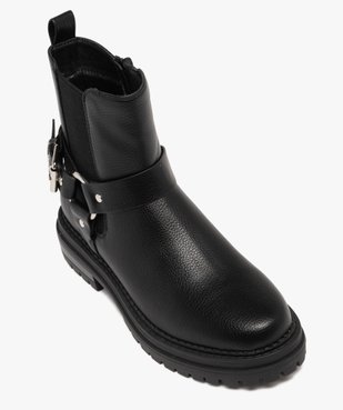 Boots femme à bride fantaisie style Chelsea semelle crantée vue5 - 5 MILES - GEMO