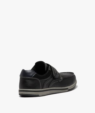 Chaussures bateau à scratch unies homme vue4 - G'FLEX - GEMO