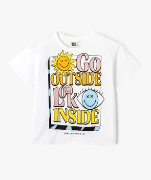 Tee-shirt fille avec motif XXL - Smiley World vue1 - SMILEY - GEMO