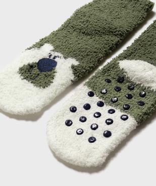 Chaussettes antidérapantes à motif ourson garçon vue2 - GEMO 4G GARCON - GEMO