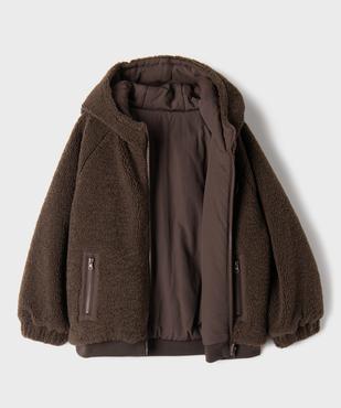Sweat zippé à capuche réversible garçon vue2 - GEMO (ENFANT) - GEMO