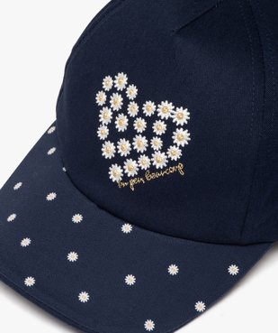 Casquette à motifs pâquerettes fille vue2 - GEMO 4G FILLE - GEMO