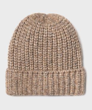 Bonnet en grosse maille côtelée pailletée femme vue1 - GEMO (ACCESS) - GEMO