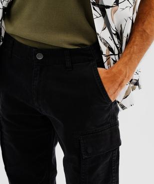 Pantalon cargo coupe straight en coton stretch homme vue6 - GEMO (HOMME) - GEMO