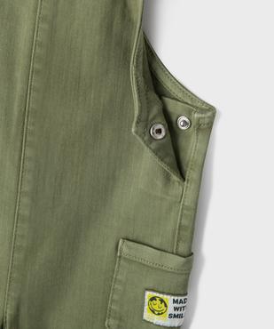 Salopette courte en coton stretch bébé garçon vue2 - GEMO(BEBE DEBT) - GEMO