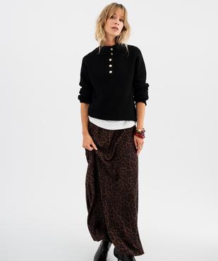 Pull col montant femme vue4 - GEMO(FEMME PAP) - GEMO