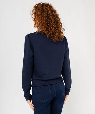 Sweat blousant à manches ballon femme vue3 - GEMO(FEMME PAP) - GEMO