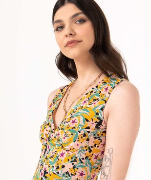 Robe sans manches en maille imprimée femme vue2 - GEMO(FEMME PAP) - GEMO