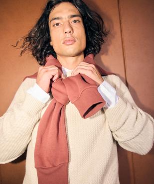 Pull en maille fantaisie moelleuse homme vue1 - GEMO (HOMME) - GEMO