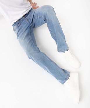 Jean homme coupe regular coloris délavé vue1 - GEMO 4G HOMME - GEMO