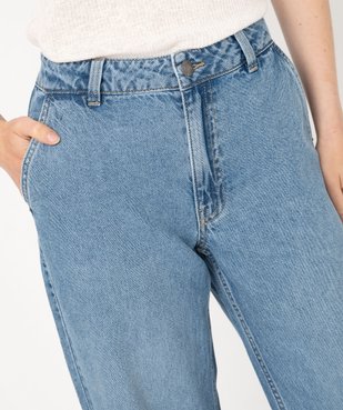 Jean wide leg taille basse en coton léger femme vue2 - GEMO(FEMME PAP) - GEMO