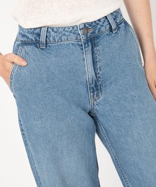 Jean wide leg taille basse en coton léger femme vue2 - GEMO(FEMME PAP) - GEMO