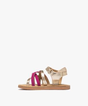 Sandales à brides en cuir bébé fille - NA! vue3 - NA! GEMO FOR GOOD - GEMO