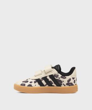 Baskets VL Court 3.0 à motif léopard fille - Adidas vue3 - ADIDAS - GEMO