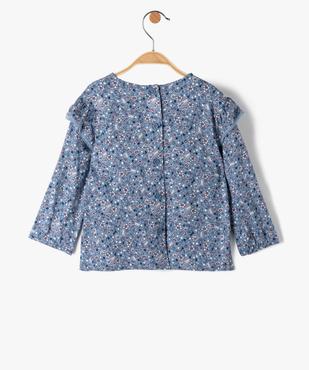 Blouse bébé fille à manches longues avec volant - LuluCastagnette vue4 - LULUCASTAGNETTE - GEMO