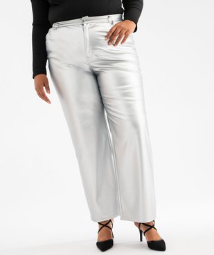 Pantalon large brillant femme grande taille vue3 - GEMO (G TAILLE) - GEMO