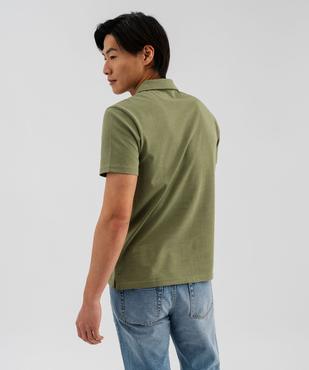 Polo à manches courtes en coton résistant homme vue3 - GEMO (HOMME) - GEMO