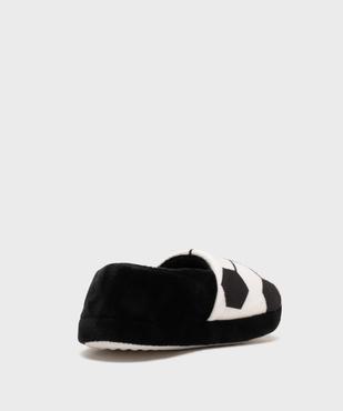 Chaussons en velours motif ballon de football garçon vue4 - GEMO - GEMO