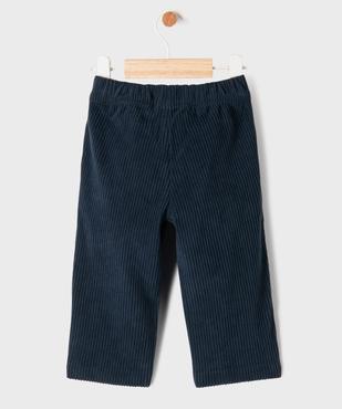 Pantalon droit en velours côtelé à taille élastiqué bébé garçon vue3 - GEMO(BEBE DEBT) - GEMO