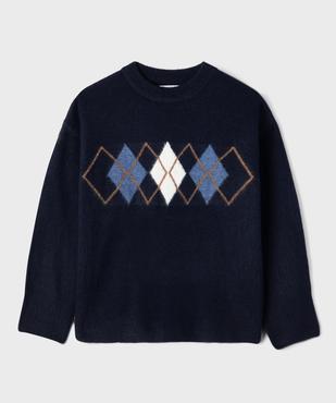 Pull oversize avec motif sur le buste fille vue2 - GEMO (JUNIOR) - GEMO