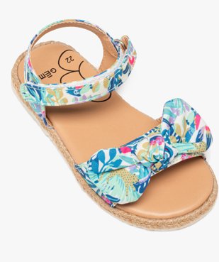Sandales bébé fille à scratch et noeud fantaisie à motifs vue6 - GEMO(BEBE DEBT) - GEMO