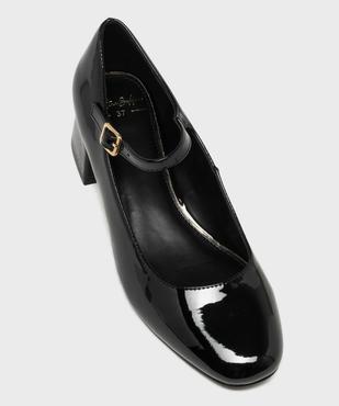 Escarpins vernis à talon large et bride femme - Valentina Baldano vue5 - VALENTINA BALDA - GEMO