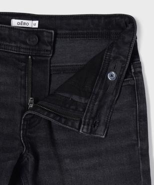 Bermuda en jean stretch coupe slim taille ajustable garçon vue6 - GEMO (JUNIOR) - GEMO