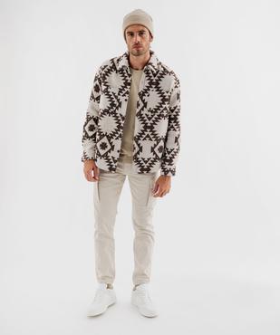 Pantalon cargo Regular coloris unique homme vue4 - GEMO (HOMME) - GEMO