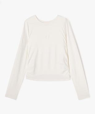 Tee-shirt manches longues coupe courte fille vue1 - GEMO (JUNIOR) - GEMO