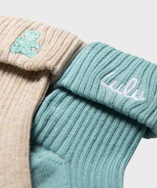 Bottons bébé avec motif brodé sur la tige bébé garçon (lot de 2) - LuluCastagnette vue2 - LULUCASTAGNETTE - GEMO