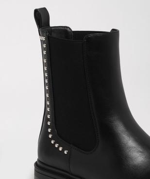 Boots Chelsea à clous et semelle crantée femme vue6 - 5 MILES - GEMO