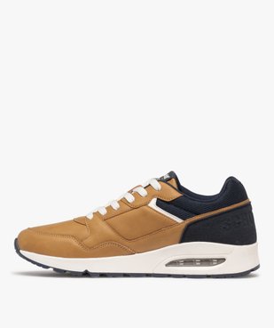 Baskets homme casual avec semelle à bulle d'air translucide - Schott vue4 - SCHOTT - GEMO