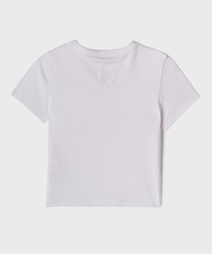 Tee-shirt enfant à manches courtes - LuluCastagnette vue3 - LULU CASTAGNETTE G4G D - GEMO