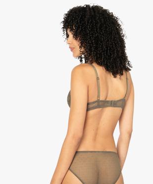 Soutien-gorge à bonnets coqués en dentelle vue2 - GEMO(HOMWR FEM) - GEMO