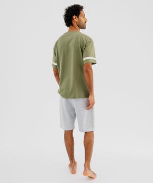 Pyjashort à motif bouclette homme - Camps United vue3 - CAMPS GEMO FOR GOOD - GEMO