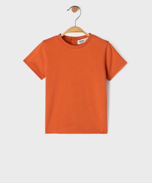 Ensemble 2 pièces bébé garçon tee-shirt et salopette en maille vue4 - GEMO(BEBE DEBT) - GEMO