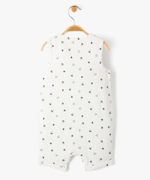 Combishort bébé garçon à motifs palmiers - LuluCastagnette vue3 - LULUCASTAGNETTE - GEMO