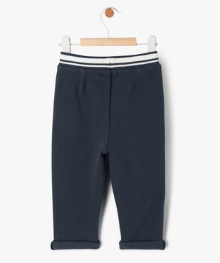 Pantalon en maille piquée bébé garçon - LuluCastagnette vue3 - LULUCASTAGNETTE - GEMO